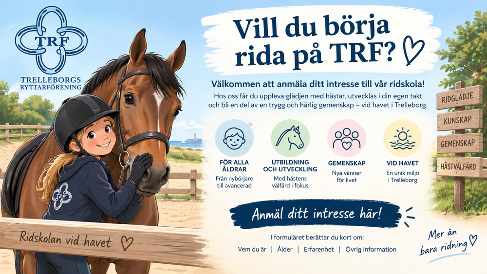 Intresseanmälan till Ridskola